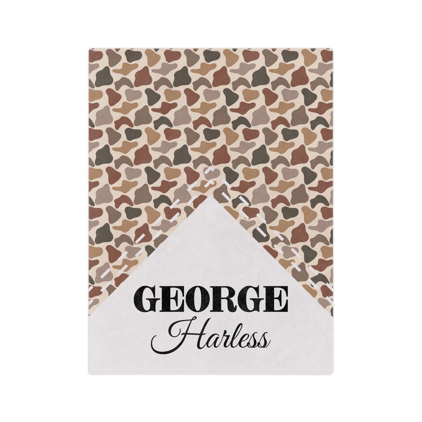 Personalized Duck Camo Microfiber Blanket