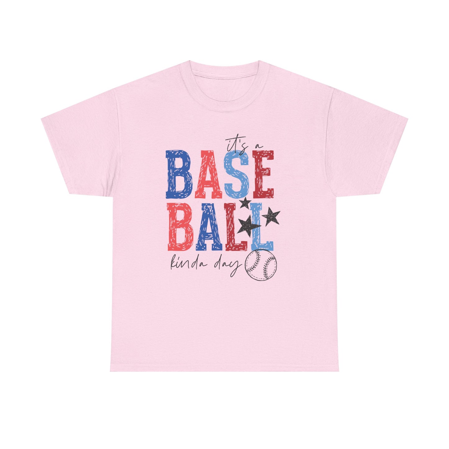 "Baseball Kinda Day" Patriotic Player Tee (Custom Name & Number On Back)
