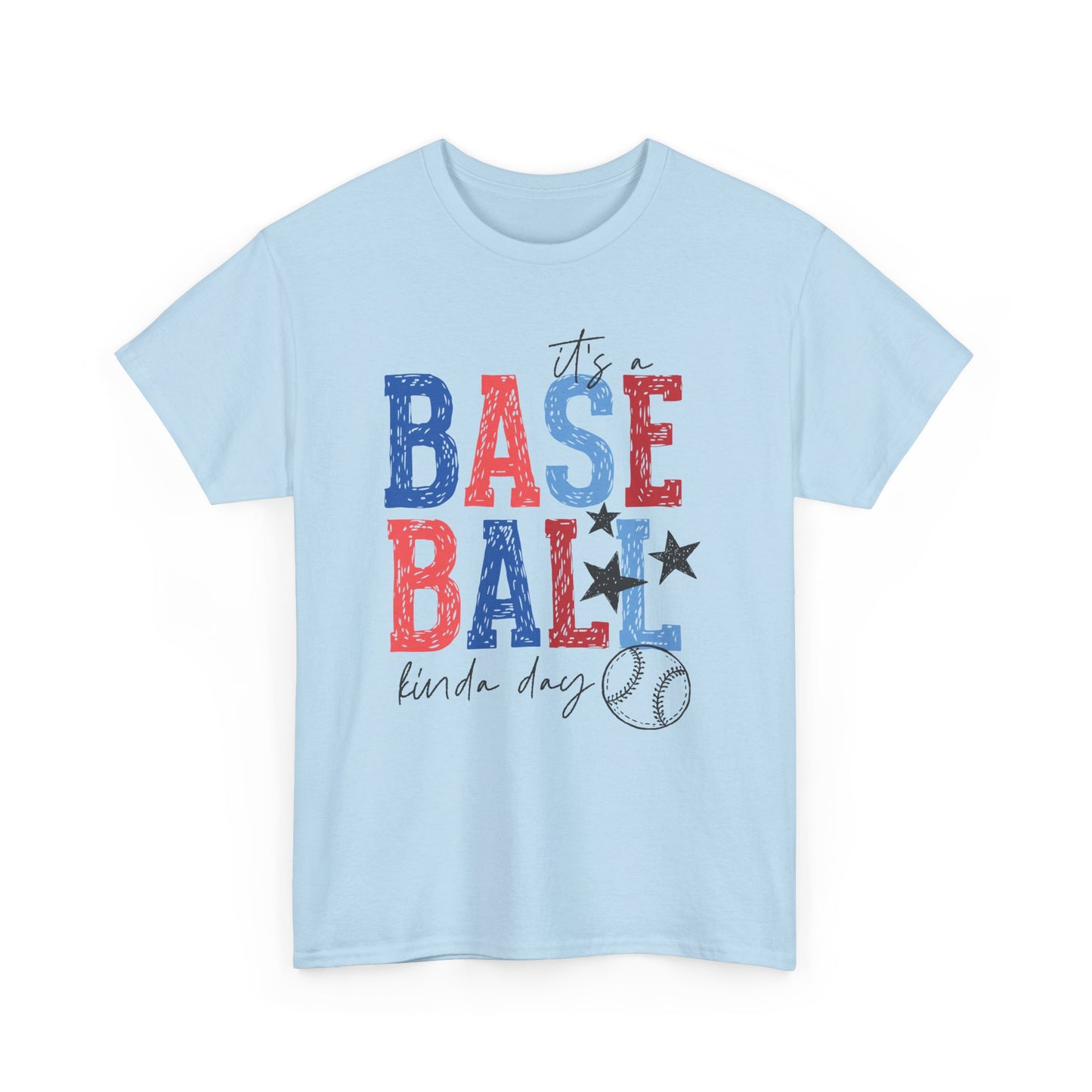 "Baseball Kinda Day" Patriotic Player Tee (Custom Name & Number On Back)