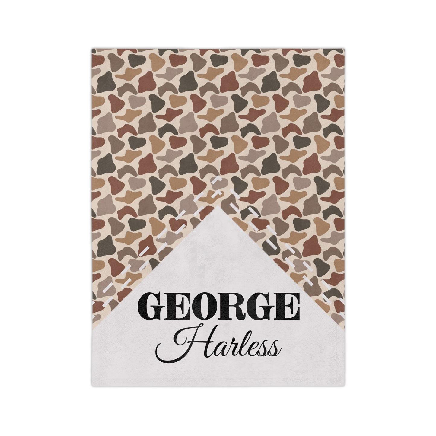 Personalized Duck Camo Microfiber Blanket