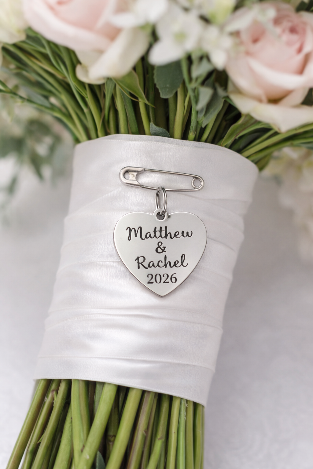 💍 Personalized Wedding Bouquet Charm | A Keepsake to Hold Close
