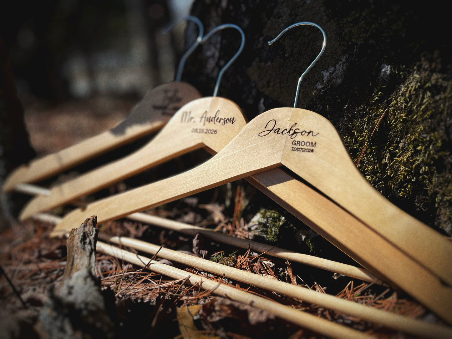 Custom Wedding Dress & Suit Hangers – Bride, Groom & Bridal Party