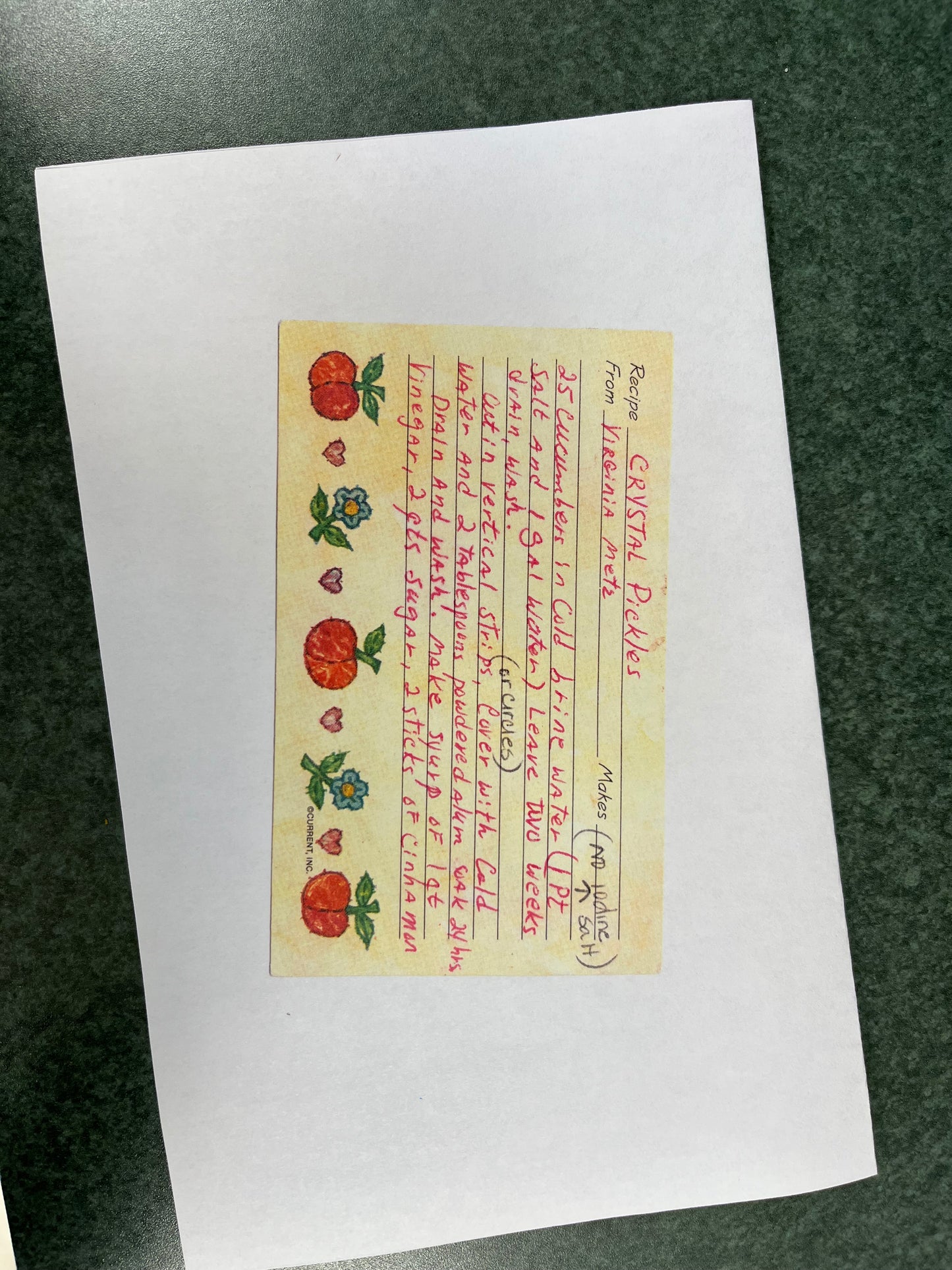 Engraved Handwritten Recipe Cutting Board Sale