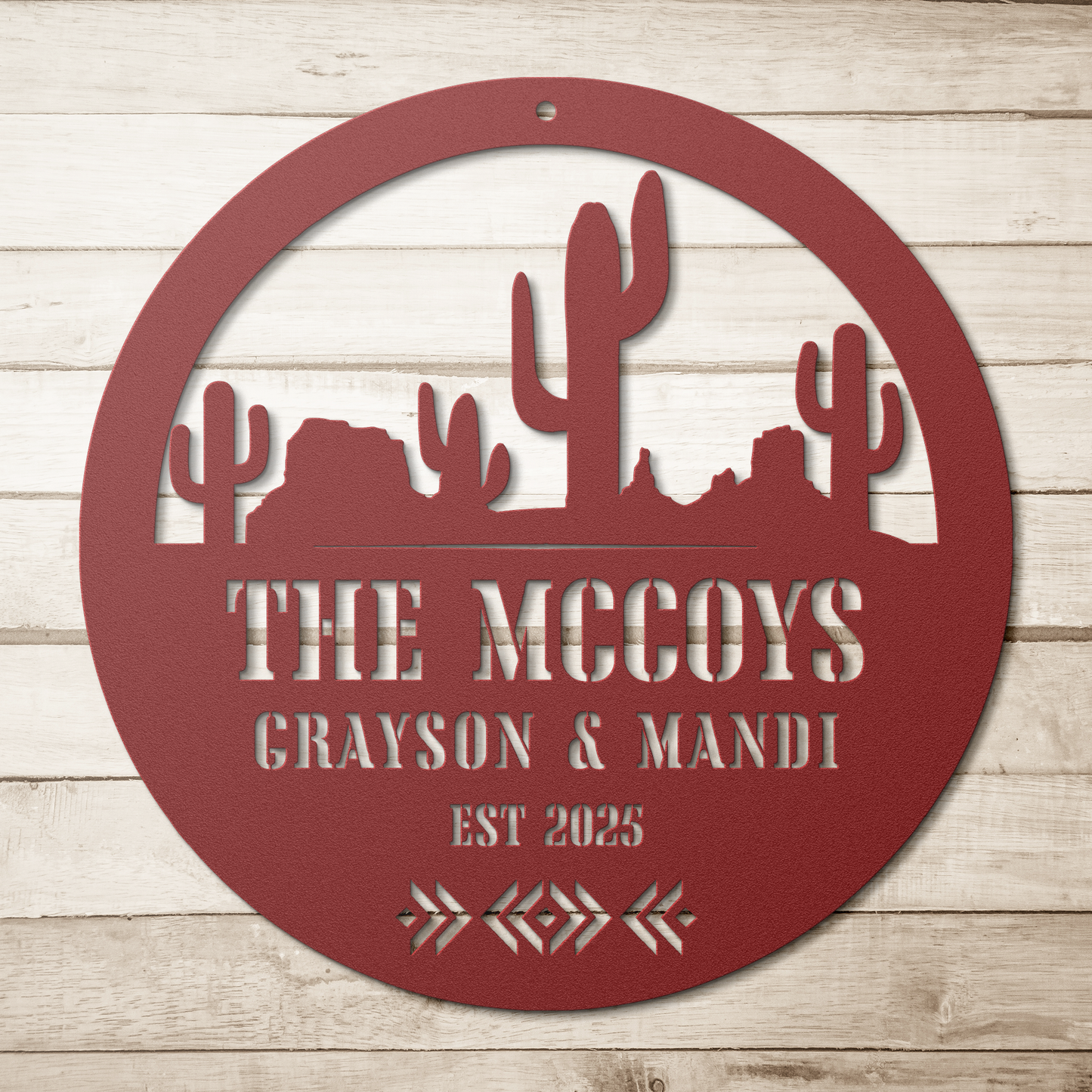 Personalized_Desert_Cactus_Family_Metal__Red_Simple_Wood_BKGD_Mockup.png