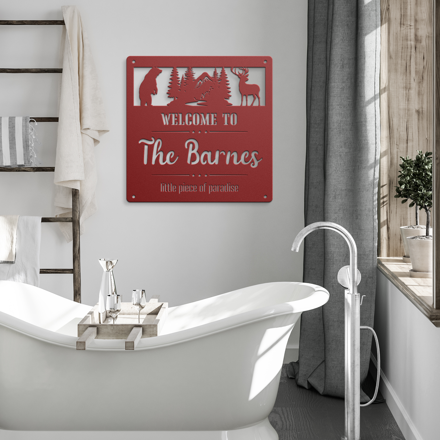 Wildlife_Family_Name_Sign_Red_Modern_Bathroom_Mockup.png